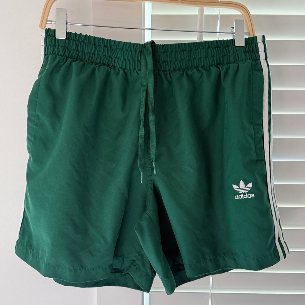 Adidas Originals Swim Shorts Trunks Green Size L